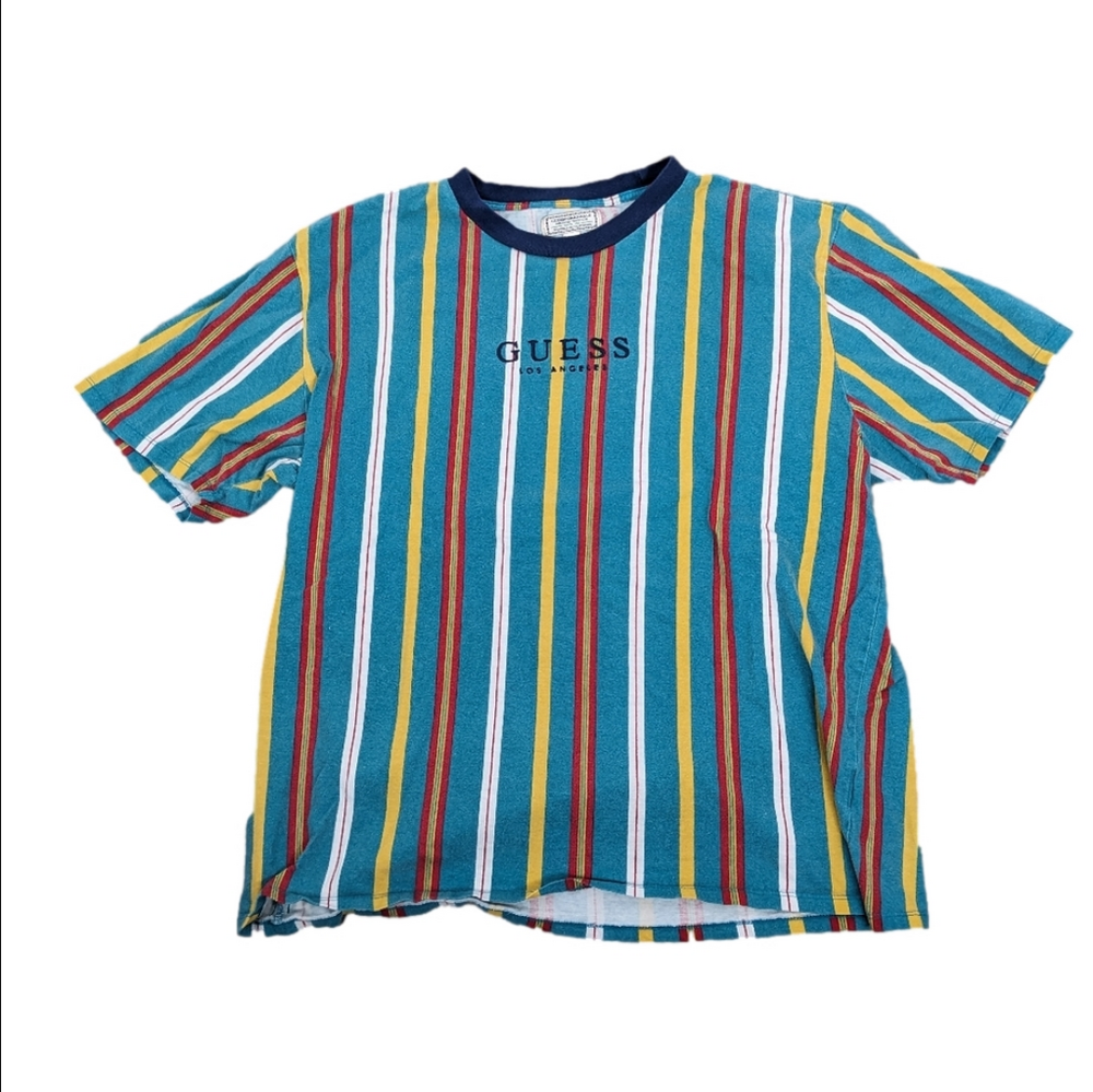 Guess Original Spell Out Retro Tshirt Extra Large